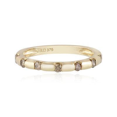 Anillo en oro con Diamante champán I2
