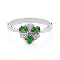 Anillo en plata con Tsavorita de Kenia AAA