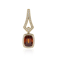 Colgante en oro con Zircón crepúsculo (de Melo)