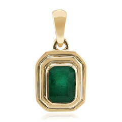 Colgante en oro con Esmeralda de Zambia