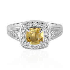 Anillo en plata con Citrino