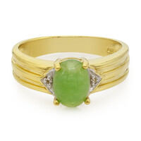 Anillo en plata con Crisoprasa imperial