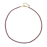 Collar en plata con Granate Magenta