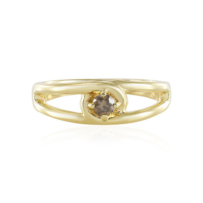 Anillo en plata con Diamante chocolate I3