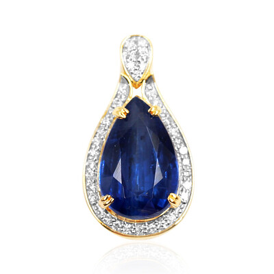 Colgante en oro con Cianita de Nepal (AMAYANI)