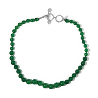 Collar en plata con Ágata verde (Dallas Prince Designs)