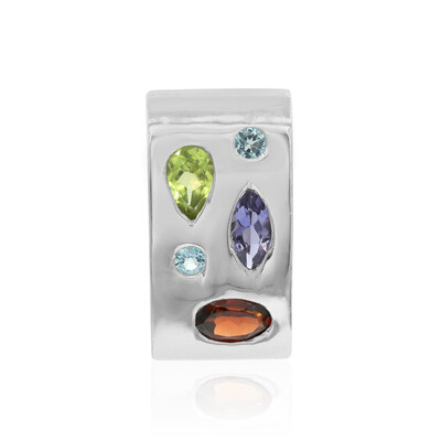 Colgante en plata con Granate de Mozambique (MONOSONO COLLECTION)