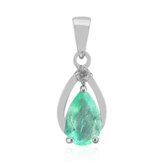 Colgante en plata con Esmeralda de Etiopía
