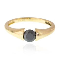 Anillo en oro con Diamante negro