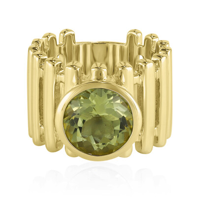 Anillo en plata con Citrino de color limón