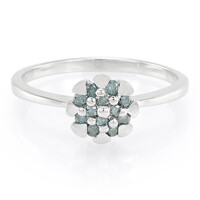 Anillo en plata con Diamante fantasía