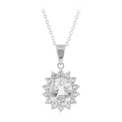 Collar en plata con Topacio blanco