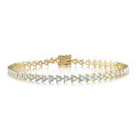 Brazalete en plata con Aguamarina de Brasil