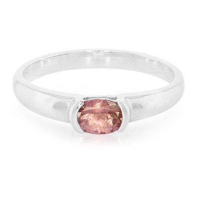 Anillo en plata con Turmalina rosa de Nigeria