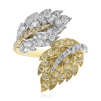 Anillo en oro con Diamante amarillo SI2 (CIRARI)