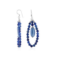Pendientes en plata con Cianita