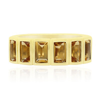Anillo en plata con Citrino