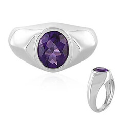 Anillo en plata con Amatista de Siberia