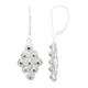 Pendientes en plata con Diamante fantasía