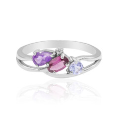 Anillo en plata con Rodolita
