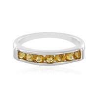 Anillo en plata con Citrino