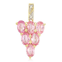 Colgante en plata con Zafiro Padparadscha