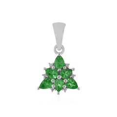 Colgante en plata con Tsavorita