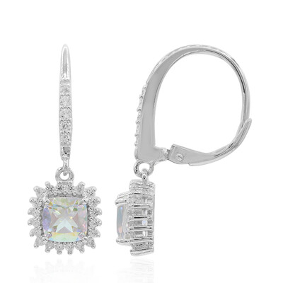 Pendientes en plata con Topacio Rayo de Luna