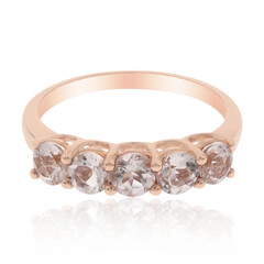 Anillo en oro con Morganita AAA