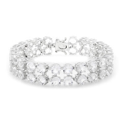 Brazalete en plata con Berilo del Himalaya