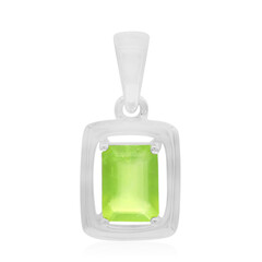 Colgante en plata con Ópalo verde de Brasil