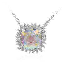 Collar en plata con Topacio Rayo de Luna