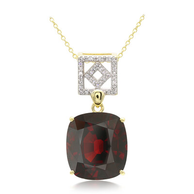 Collar en oro con Granate espesartina (AMAYANI)