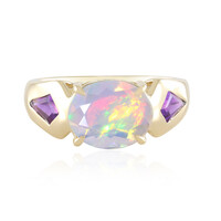 Anillo en oro con Ópalo Welo AAA (de Melo)