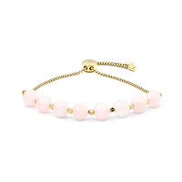 Brazalete en plata con Cuarzo rosa
