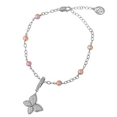 Brazalete en plata con Perla Freshwater (Dallas Prince Designs)