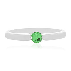 Anillo en plata con Tsavorita
