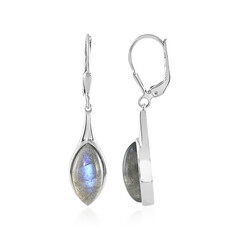 Pendientes en plata con Labradorita azul de Maniry (KM by Juwelo)