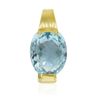 Colgante en plata con Topacio azul cielo