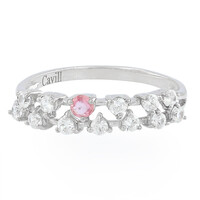 Anillo en plata con Zafiro Padparadscha