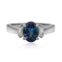 Anillo en plata con Topacio Neptuno