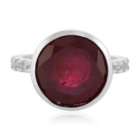 Anillo en plata con Rubí de Madagascar