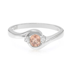 Anillo en plata con Zafiro Padparadscha