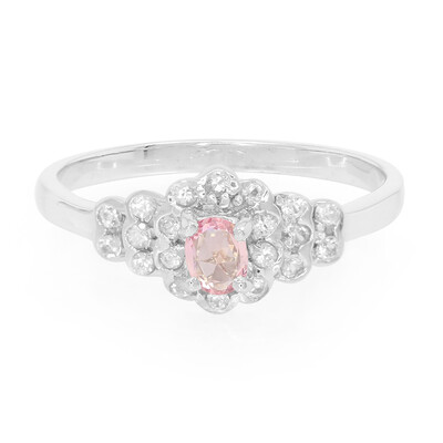 Anillo en plata con Zafiro rosado