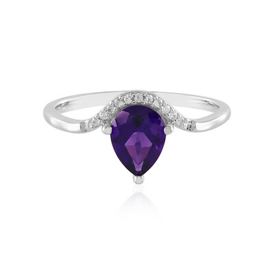 Anillo en plata con Amatista de Siberia