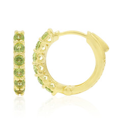 Pendientes en plata con Peridoto