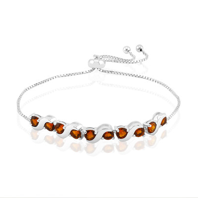 Brazalete en plata con Citrino de Madeira