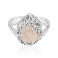 Anillo en plata con Cuarzo rosa
