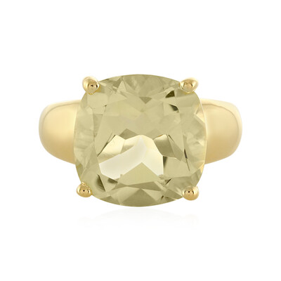Anillo en plata con Quarzo limón