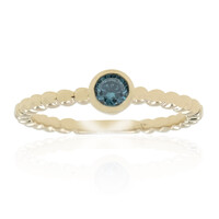 Anillo en oro con Diamante azul SI2  (de Melo)